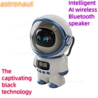 New Intelligent AI Interactive Wireless Bluetooth Speaker Clock Alarm Clock Plug in Memory Card Computer Surround Sound Speaker