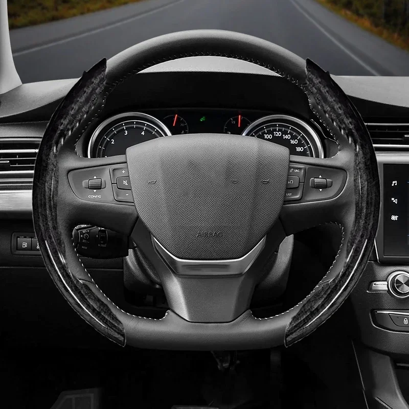 Suitable for Peugeot Wood Steering Wheel Cover Suitable for 206 208 3008 308 207 307 2008 508 5008 407 107 Partner Rifter Tepee