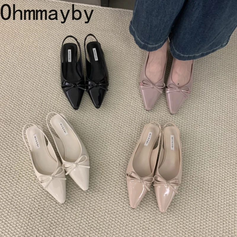 Sommer Mode Schmetterling-knoten Frauen Sandalen Flach Slip Auf Pumps Damen Casual Kleid Street Style Wohnungen Schuhe