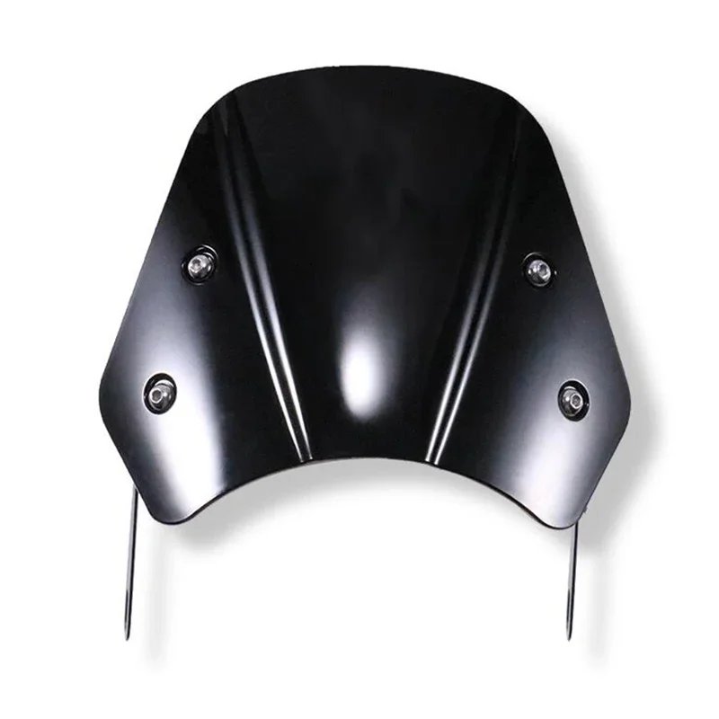 Universal Motorcycle 5-7 in Windshield Retro Motorbike Wind Deflector for Cafe Racer Royal Enfield Honda Yamaha Kawasaki Suzuki