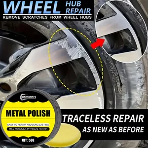 Wheel Hub Care Kit: Scratch & Wear Fix, Fade Restore Polishing Paste for Car Maintenance
