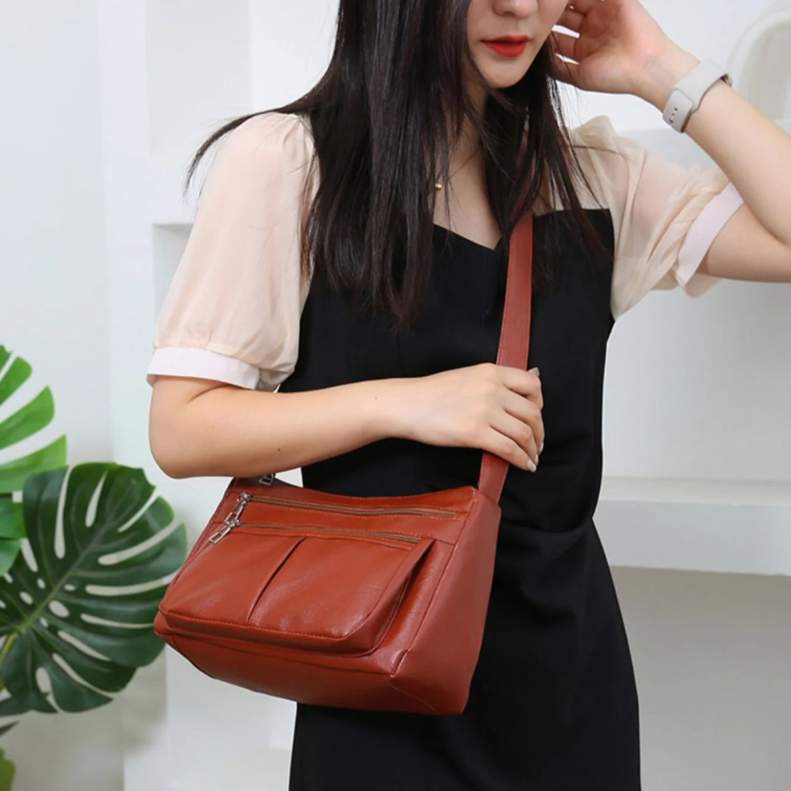 Women\'s Bag 2024 Trend Korean Handbags Designer Luxury Brand Ladies Shoulder Bags Soft Leather Fashion Versatile Crossbody Bag