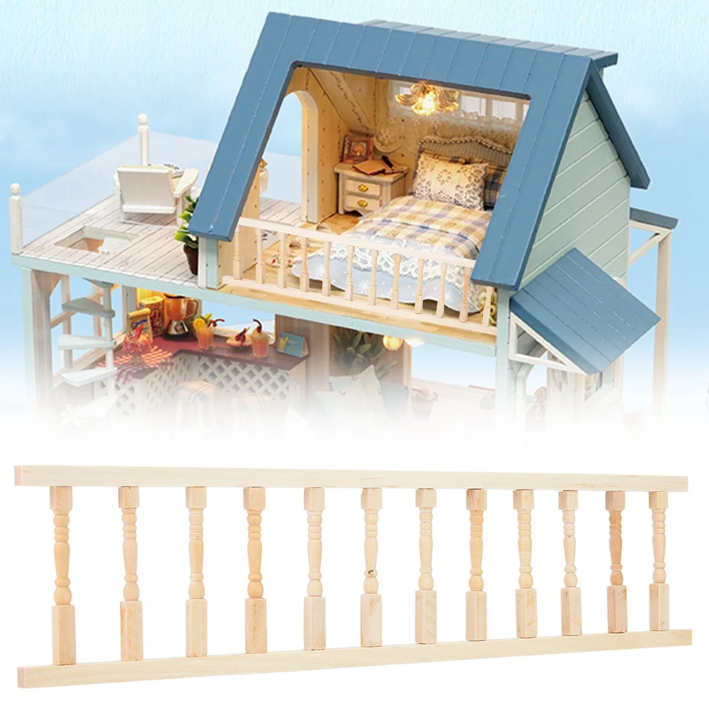 

ZK20 Mini Simulation Wooden Handrail Furniture for 1:12 Doll House Accessory