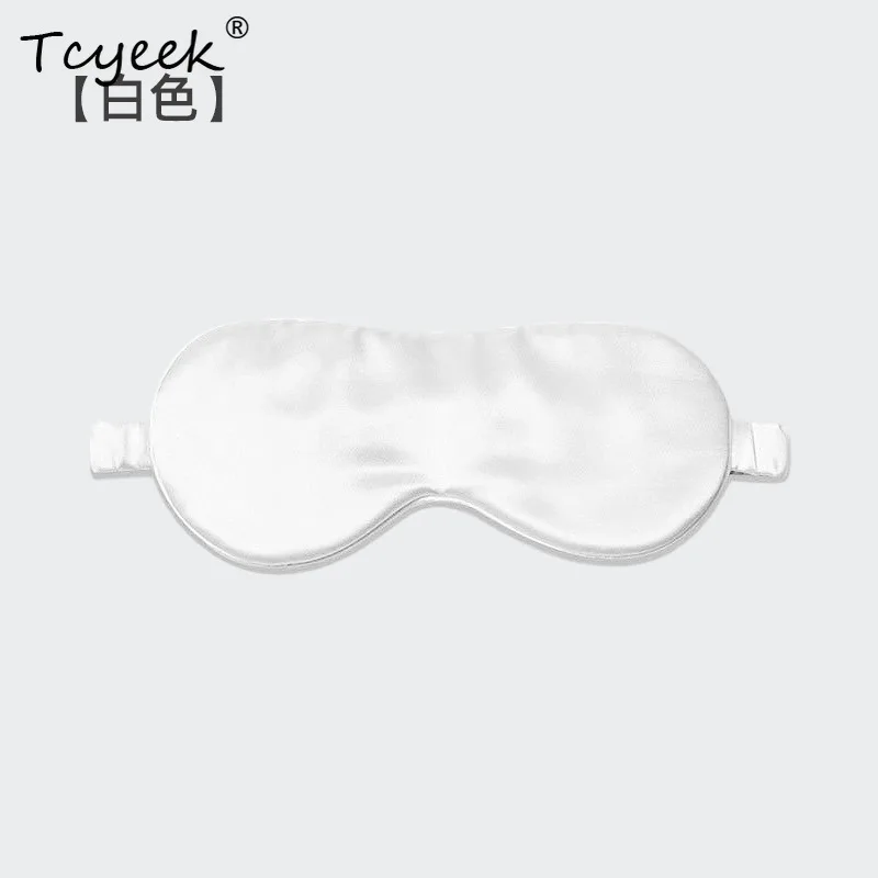 Tcyeek، قناع عين حريري حقيقي 22 مم 100%، سطح مشرق صلب للجنسين، قناع عين للنوم لحماية العين الليلية، صيف 2024 A46432QC