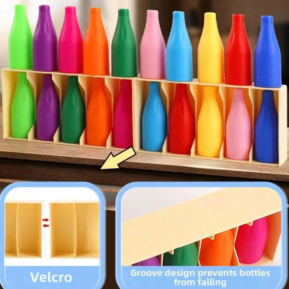 2Set Creative Bottle Matching Game Interactive Logical Thinking Memory Pairing Game Early Education Color Recognition