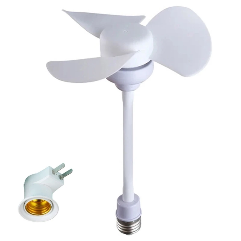 Ventilatore da soffitto E27 Ventola raffreddamento da 1000 giri/min per lampadario per cameretta dei bambini UK/US/EU