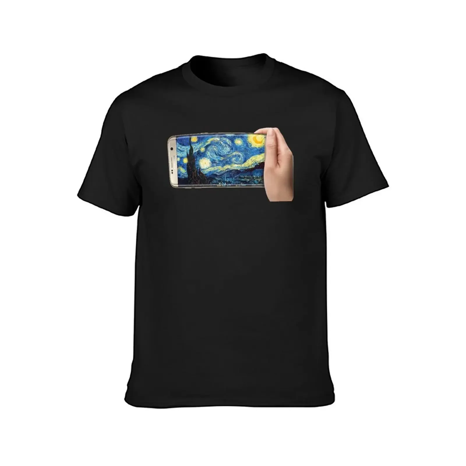 Starry Night - Selfie T-Shirt anime t shirts graphics men clothings