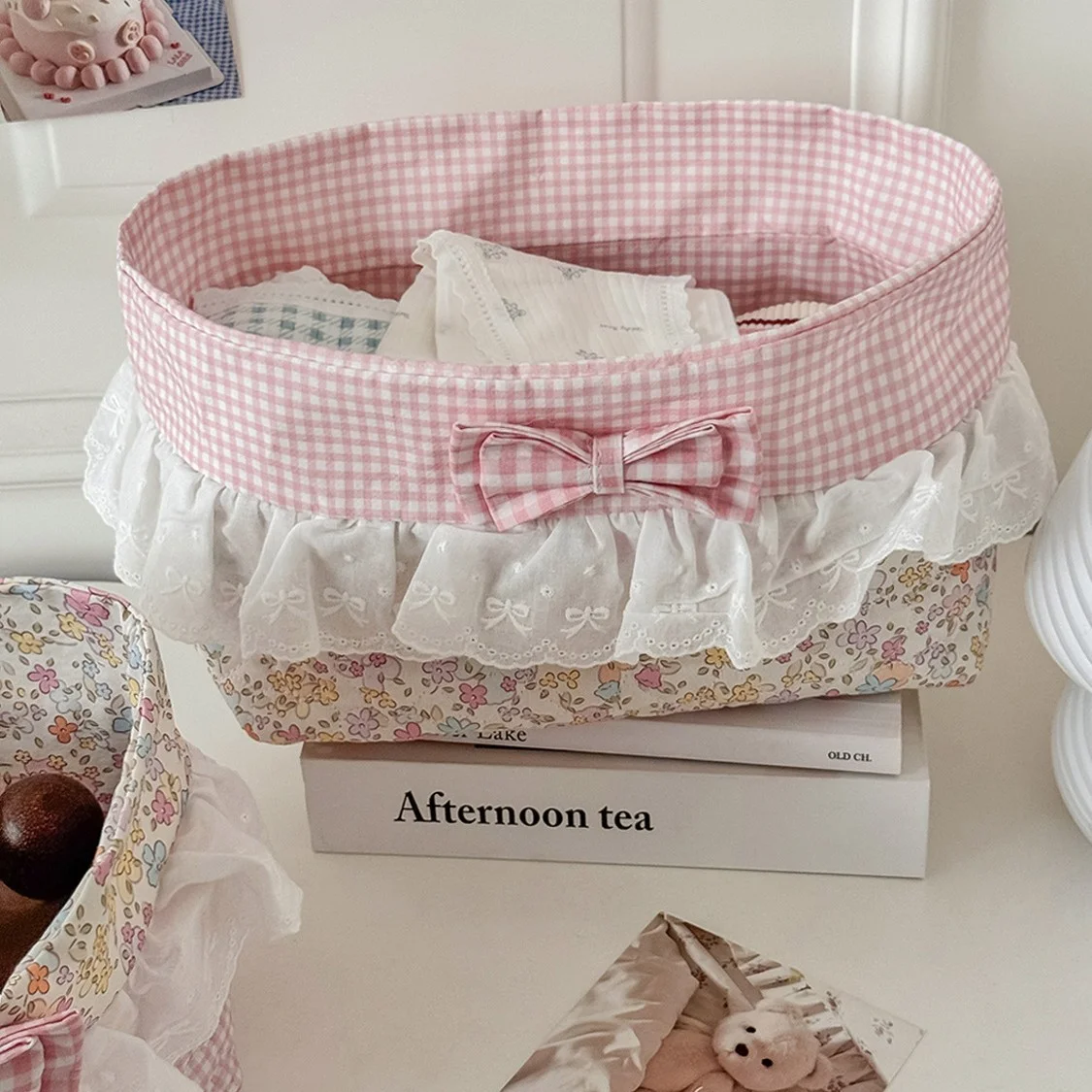 Baby Clothing Basket - YT Desktop Storage High-end Foldable Storage
