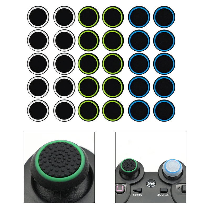 تحكم الإبهام القبضات 10*10*1 سنتيمتر الألعاب Thumbstick القبضات تحسين دقة التحكم مثاليا تقليل الانزلاق قبضة مريحة