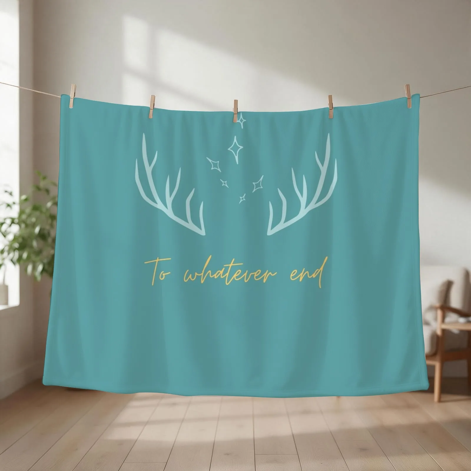 To Whatever End TOG Teal Throw Blanket decorative wednesday Softest Extra Large Throw Blankets