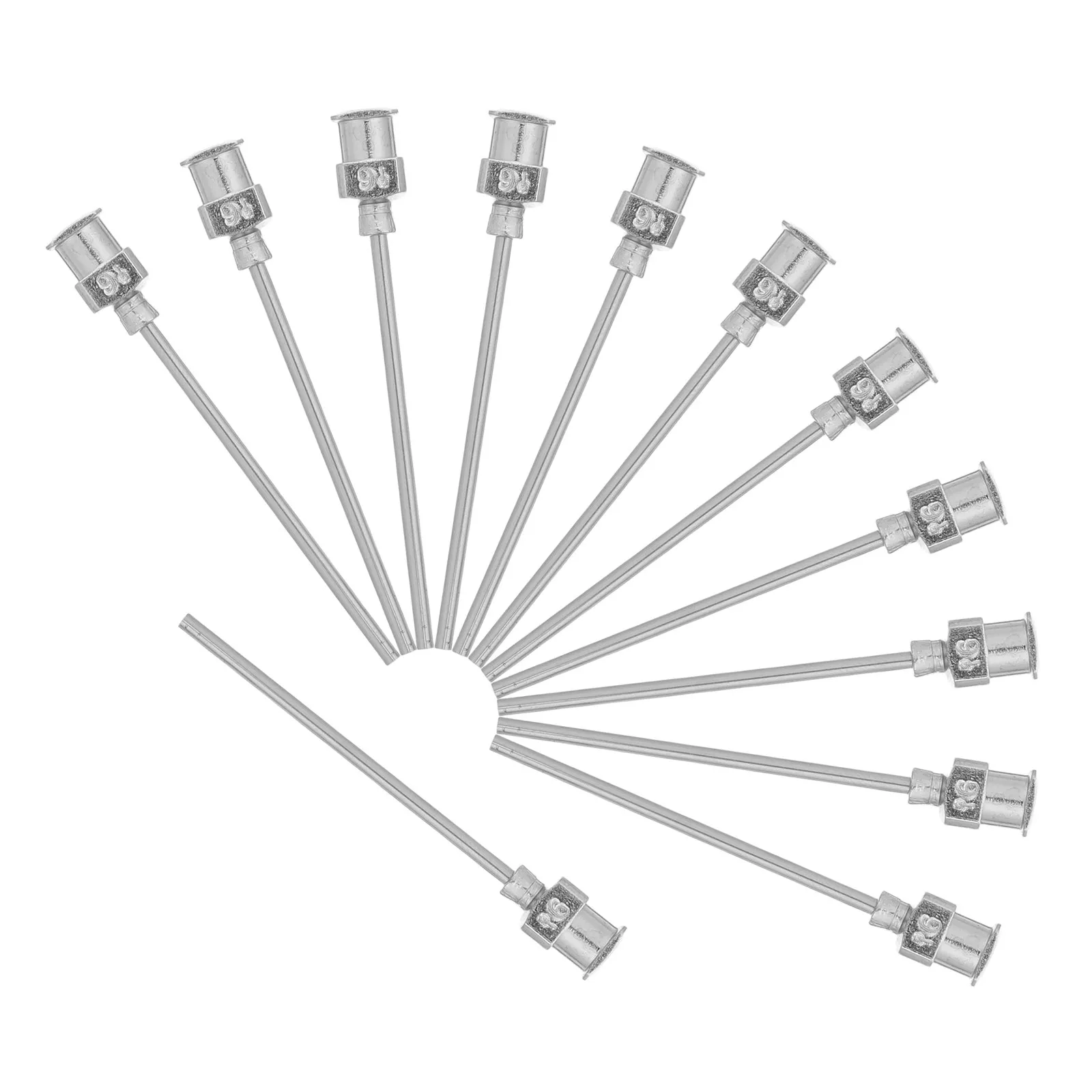 12Pcs Stainless Steel Dispensing Needle Tips 16G Luer Lock Blunt for Glue Ink Refilling Lab Industrial Precision Dosing