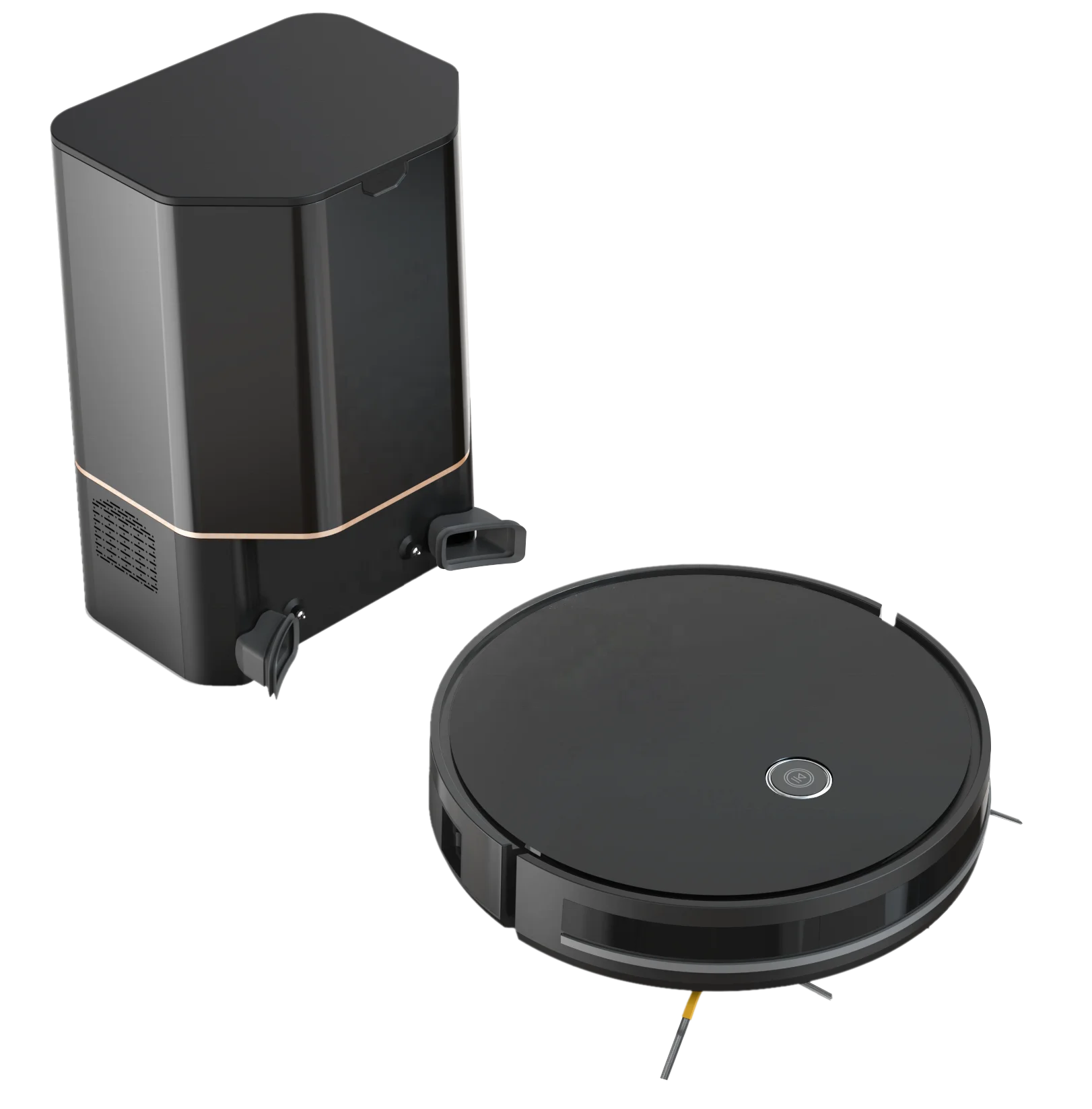 M8 Robot Vacuum Cleaner 4000Pa Suction Self-Emptying Feature Gyroscope App Control HEPA Filter Wet Cleaning Sweeping Mop Battery