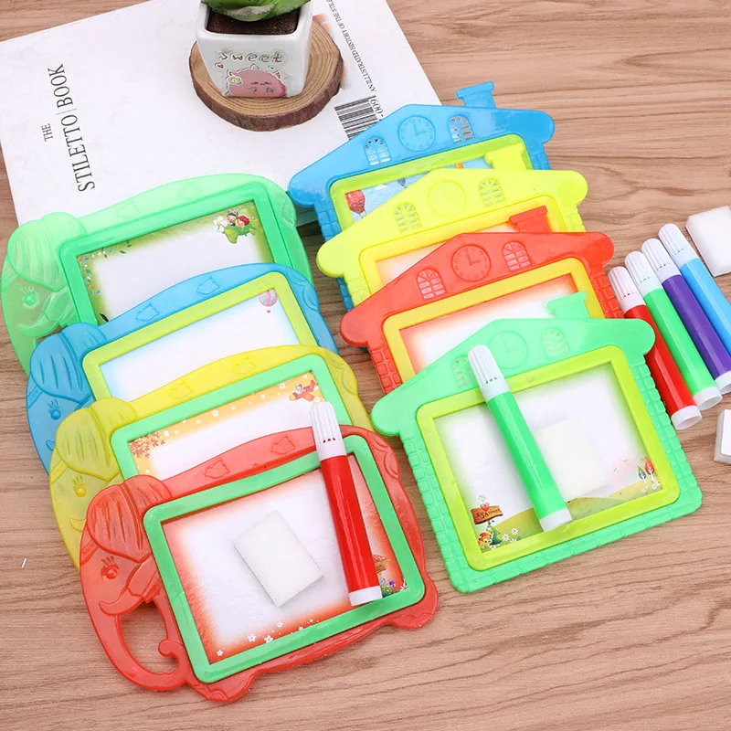 Mini Drawing Board Toy Cartoon Children's Painting Doodle Writing Drawing Board Student Learning Educational Toys Children Gifts