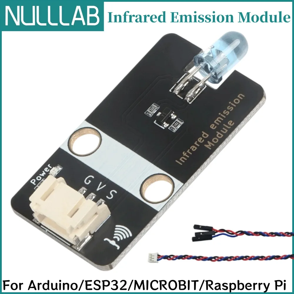 38KHz IR Infrared Transmitter Module Digital 5V 3.3V Dual Voltage With Shell PH2.0 Interface for Arduino ESP32 Raspberry Pi MICR