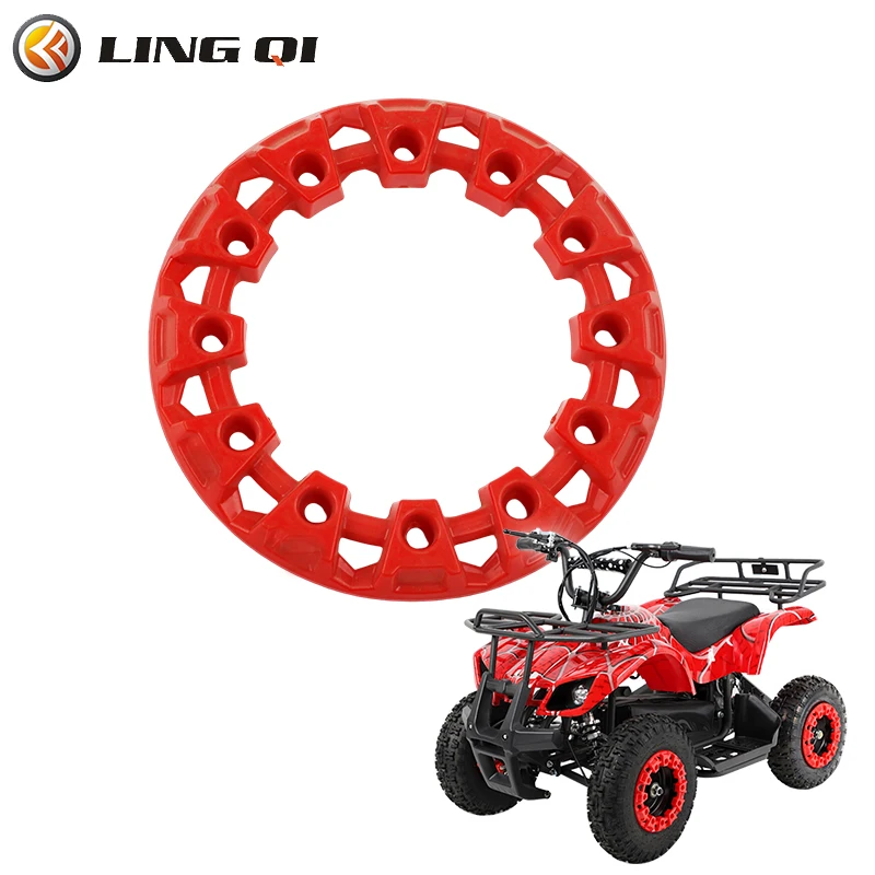 LING QI 6 Inch Wheel Trim Hub Protection Decor Rim Cap Dune Buggy Plastic Cover Tires For  Four Wheeled Vehicle ATV Dune Buggy