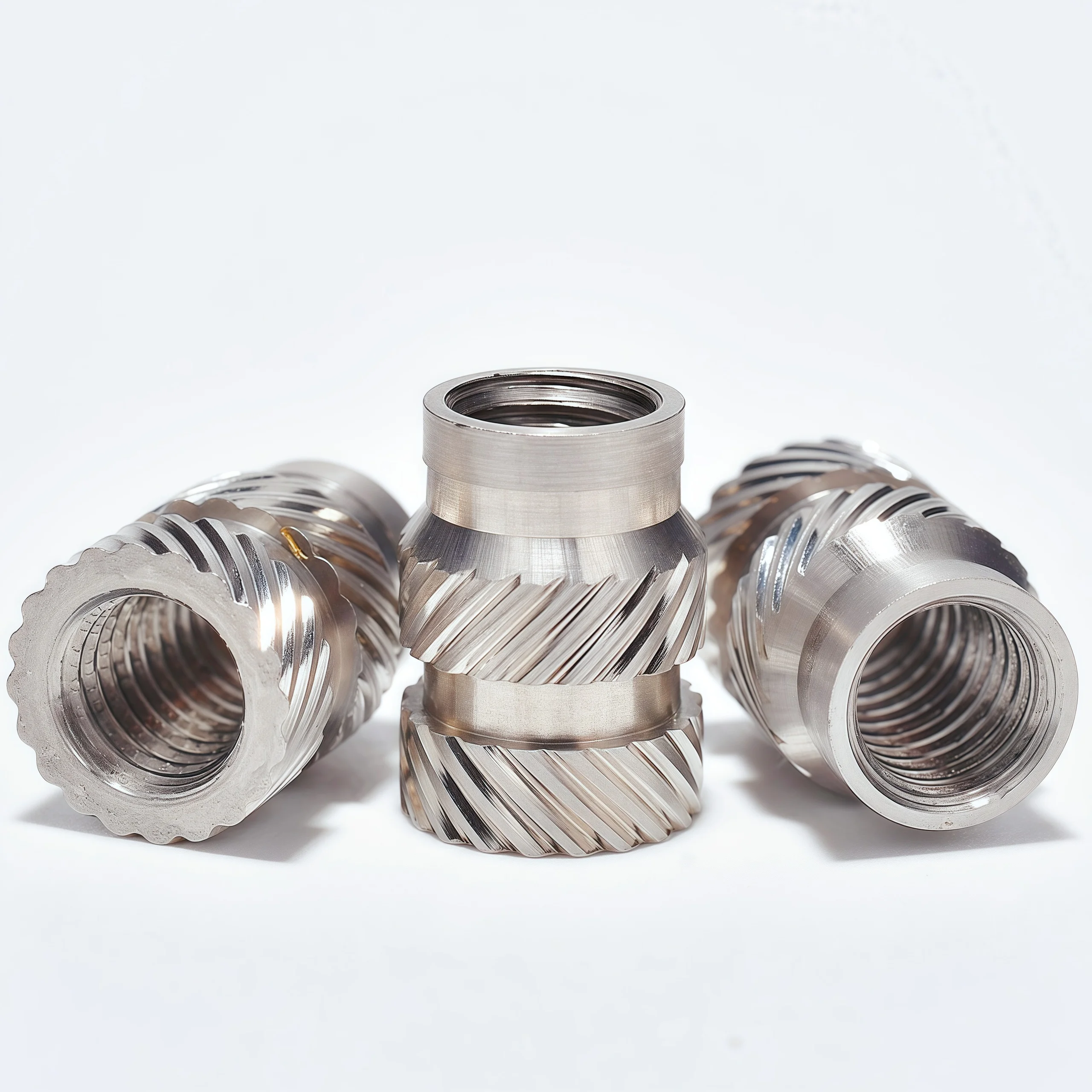 5-50 pièces Insert fileté thermofusible en acier inoxydable 304 M2.5 M3 M4 M5 M6 M8 M10 pour moulage par injection, pour imprimante 3D