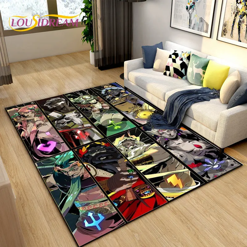 Hades Zagreus Trò Chơi Game Thủ Game Nhập Vai Khăn Trải, Thảm Thảm Cho Phòng Ngủ Phòng Khách Sofa ADSC0012 Trang Trí, vui Chơi Trẻ Em Chống Trơn Trượt Sàn