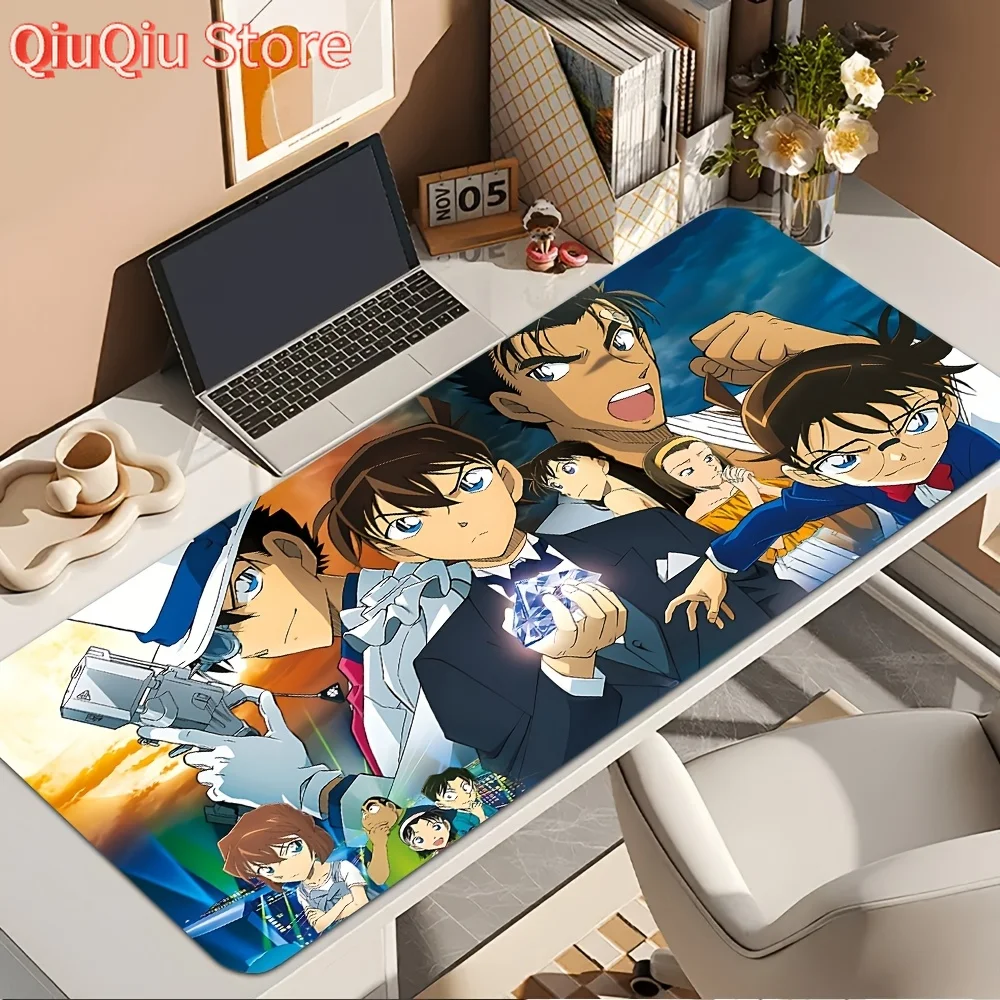 

1pc Detective Conan Anime Gaming Mouse Pad with Conan, Non-Slip Rubber Base, Large Mousepad for PC, Office, Home Desk - Ideal Gi