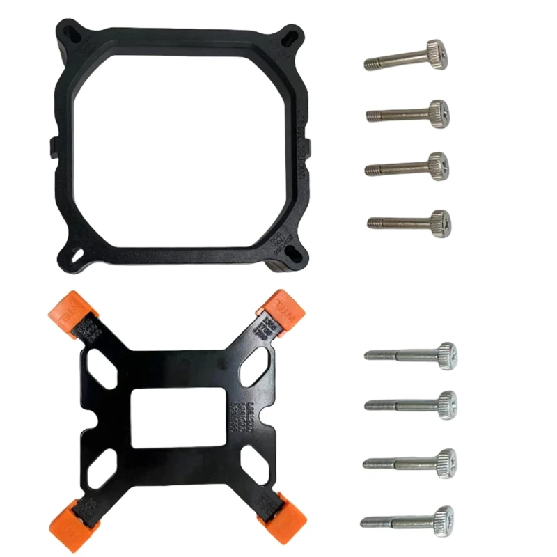 

CPU Cooling Fan Support Base Frame With Installation Screws for 1700 1200 115x 2011 1366 Retention Backplates Set