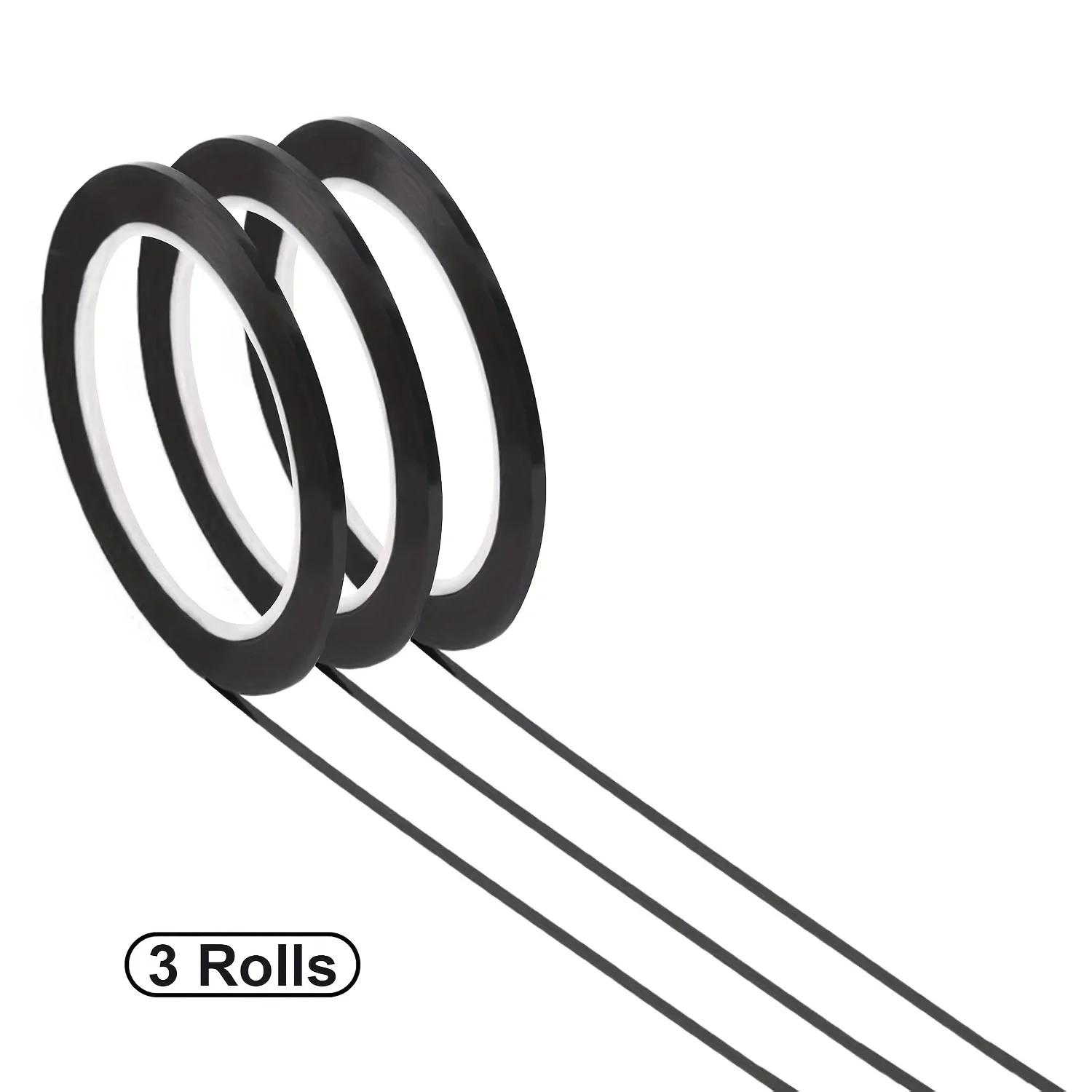 Black Whiteboard Tape 3 Rolls, 1