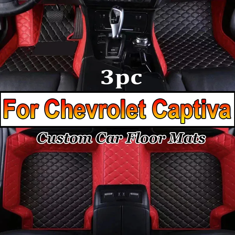 

Автомобильные коврики для Chevrolet Captiva 7seat C100 C140 2006 ~ 2010, коврики с защитой от грязи, кожаный коврик, детали интерьера автомобиля, аксессуары