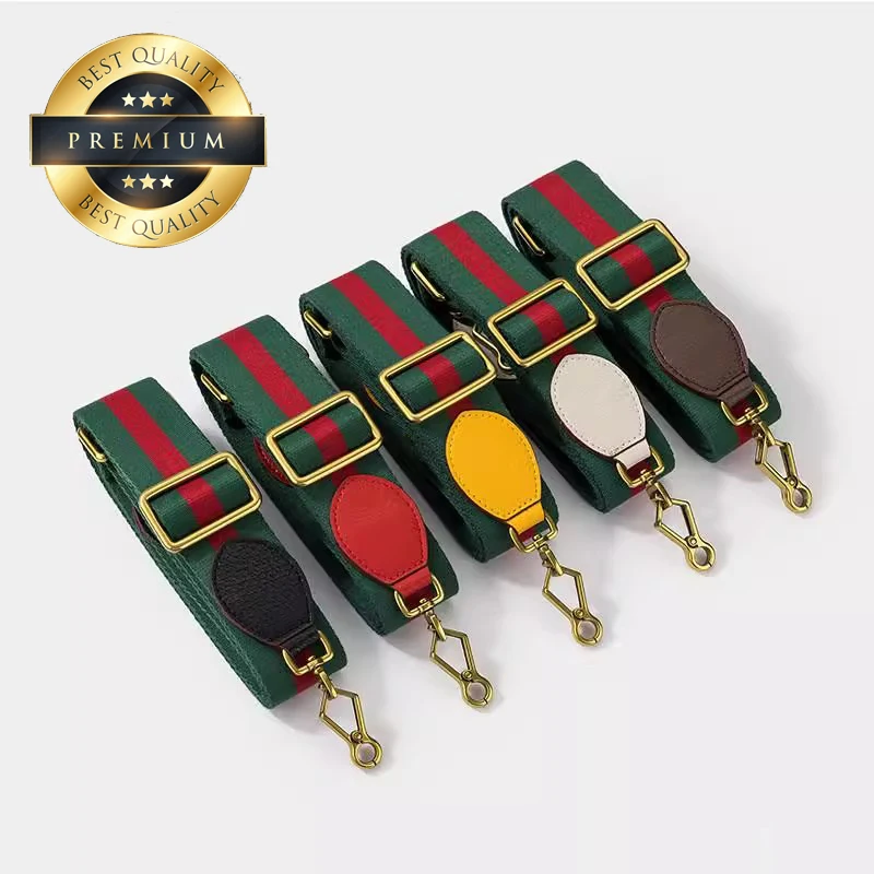 [TOP Quality] Canvas Wide Shoulder Strap For Brand Tiger Head Camera Bag Adjustable Length Red Green Color Bag Strap