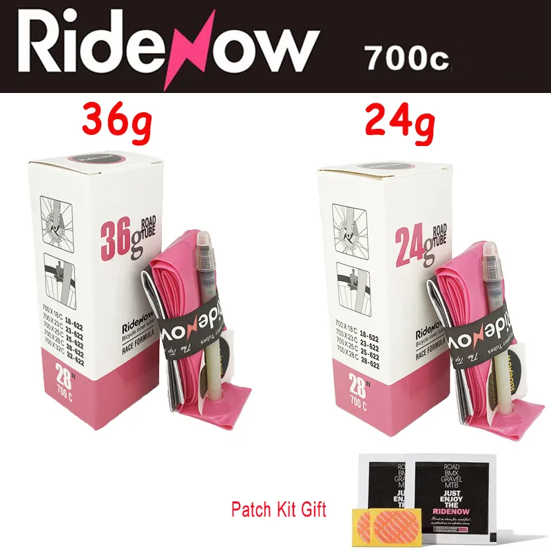 RideNow-bicicleta ultraleve tubo interno, bicicleta de estrada, tubo interno TPU, válvula francesa, 45mm, 65mm, 85mm, 700c