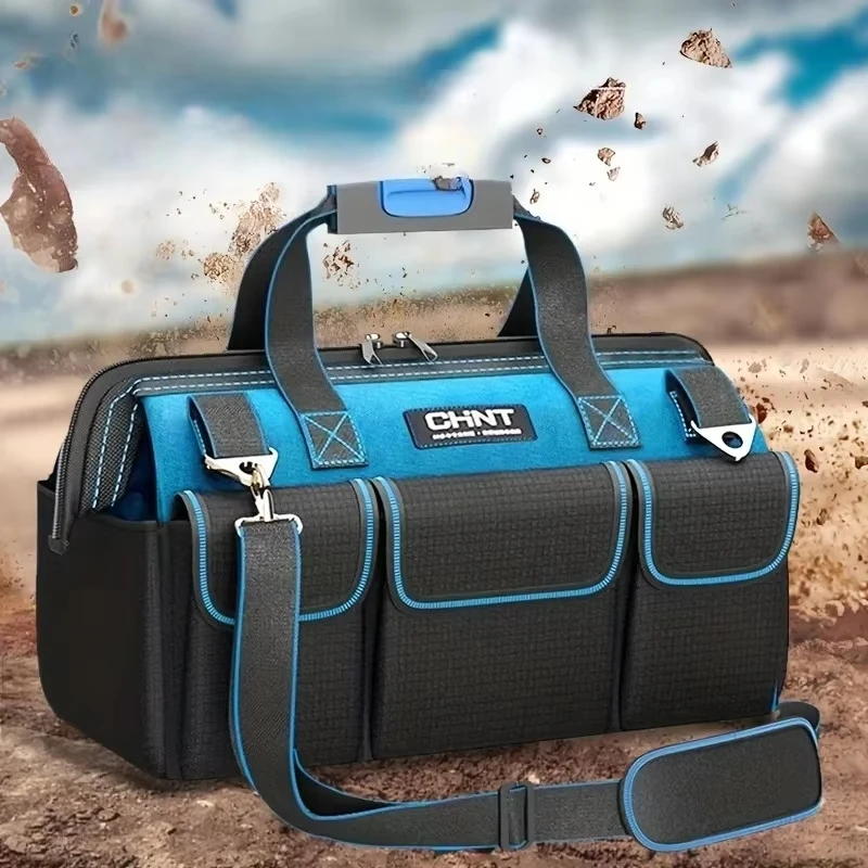 

Многофункциональная сумка для электрика, многофункциональный набор инструментов, утолщенная, большой вместимости, водонепроницаемая и износостойкая.