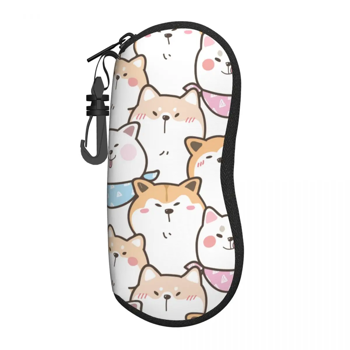 Cute Cartoon Shiba Inu Akita Dog Glasses Case Convenient Box Animal Dog Glasses Protector Print Glasses Box