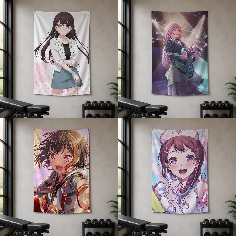 BanG Dream It's MyGO Decorative Hanging Flag with Grommets for Garage Bedroom Dorm Wall Decor