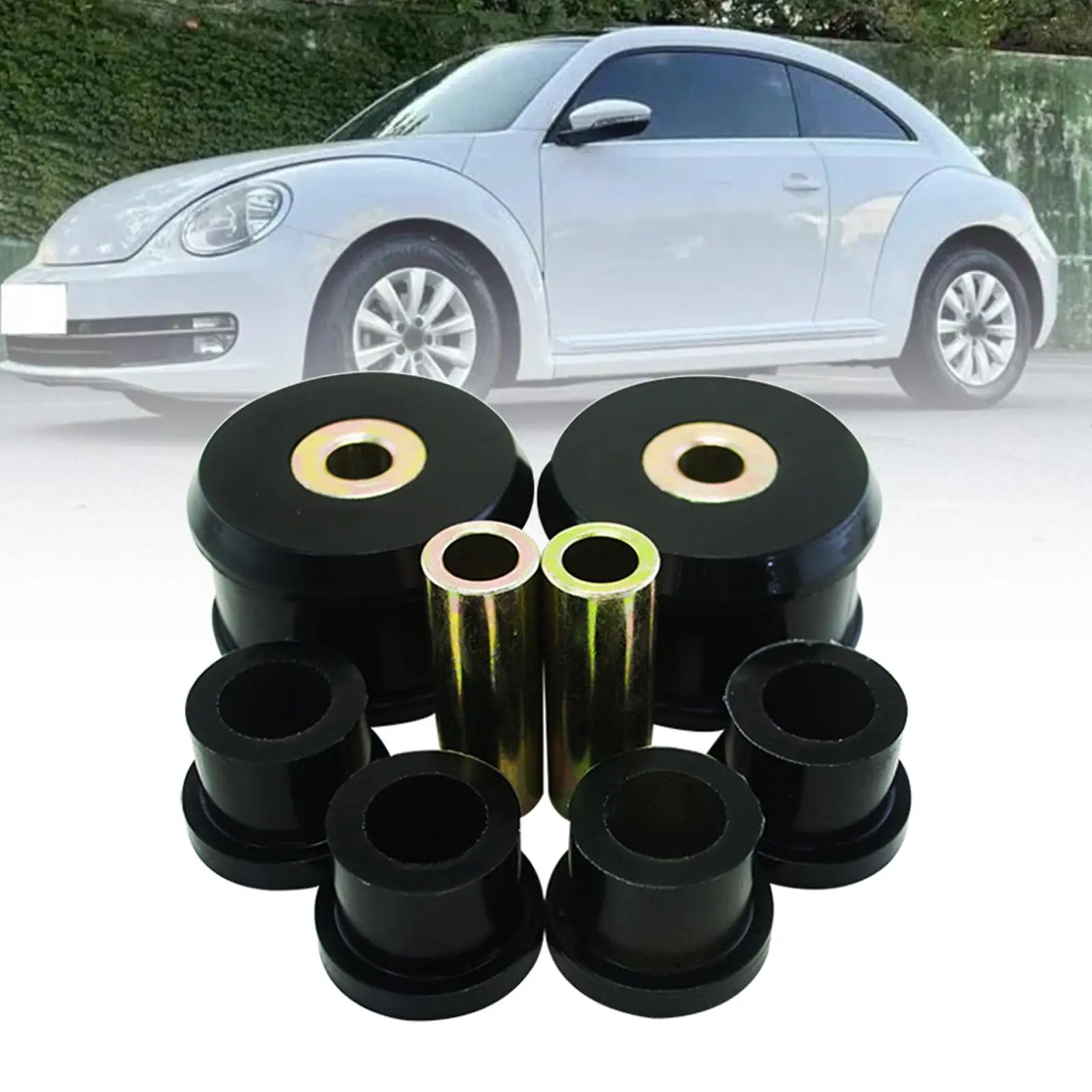 

4Pcs Car Front Control Arm Bushings Kit Metal Direct Replacement for VW