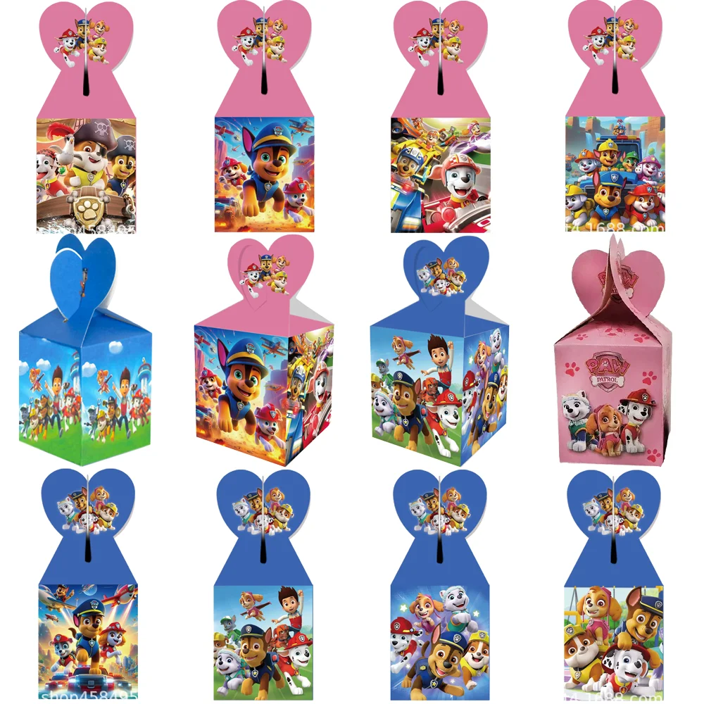 カートゥーン パウ・パトロール パーティー 誕生日飾り付け 犬 スカイ クッキー チョコレート スナック サプライズボックス 子供 男の子 パーティーグッズ