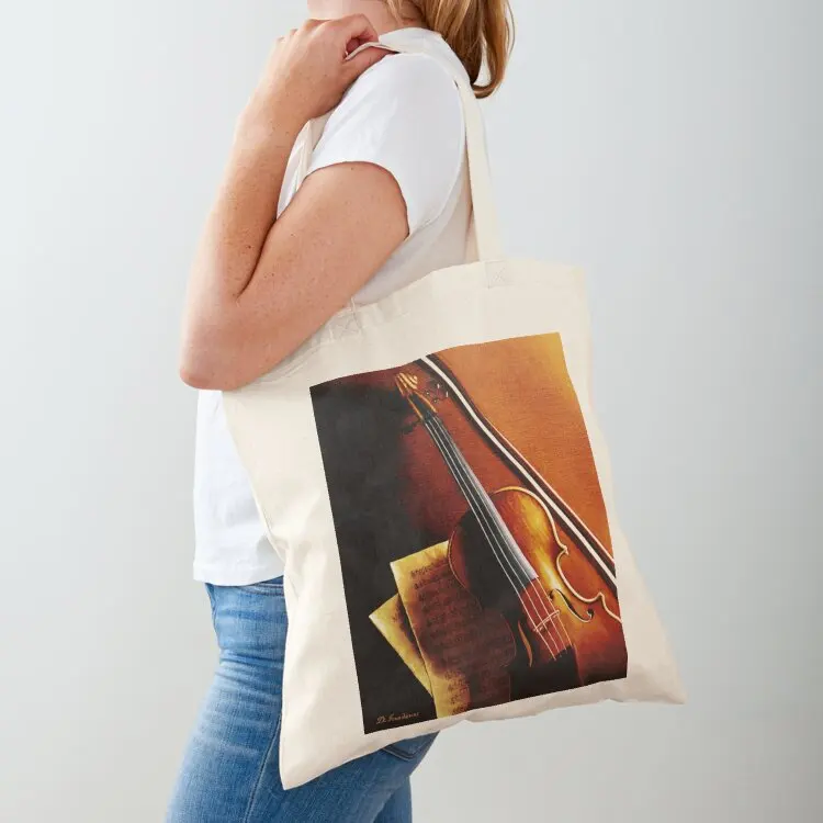 

Stradivarius Violin Tote Bag eco pack tote bag woman shopping bags foldable