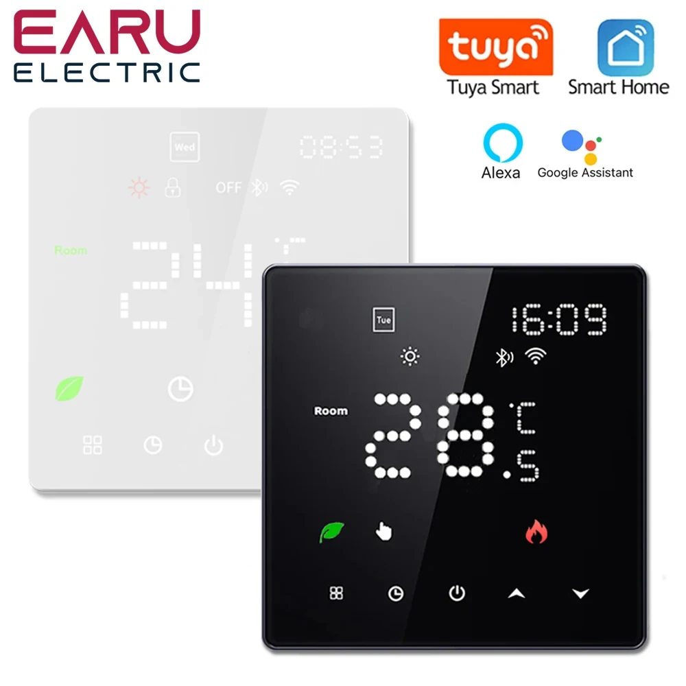 

Tuya WiFi Smart Thermostat Electric Floor Heating TRV Water Gas Boiler Temperature Voice Remote Controller for Google Home Alexa