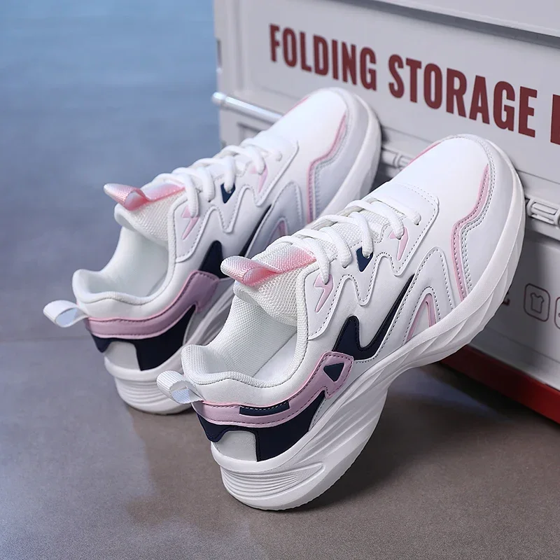 

High Quality Brand Sport Shoes Woman Leather Waterproof Casual Shoes Sneakers Outdoor Sports Shoe Women Students Shoes for Women