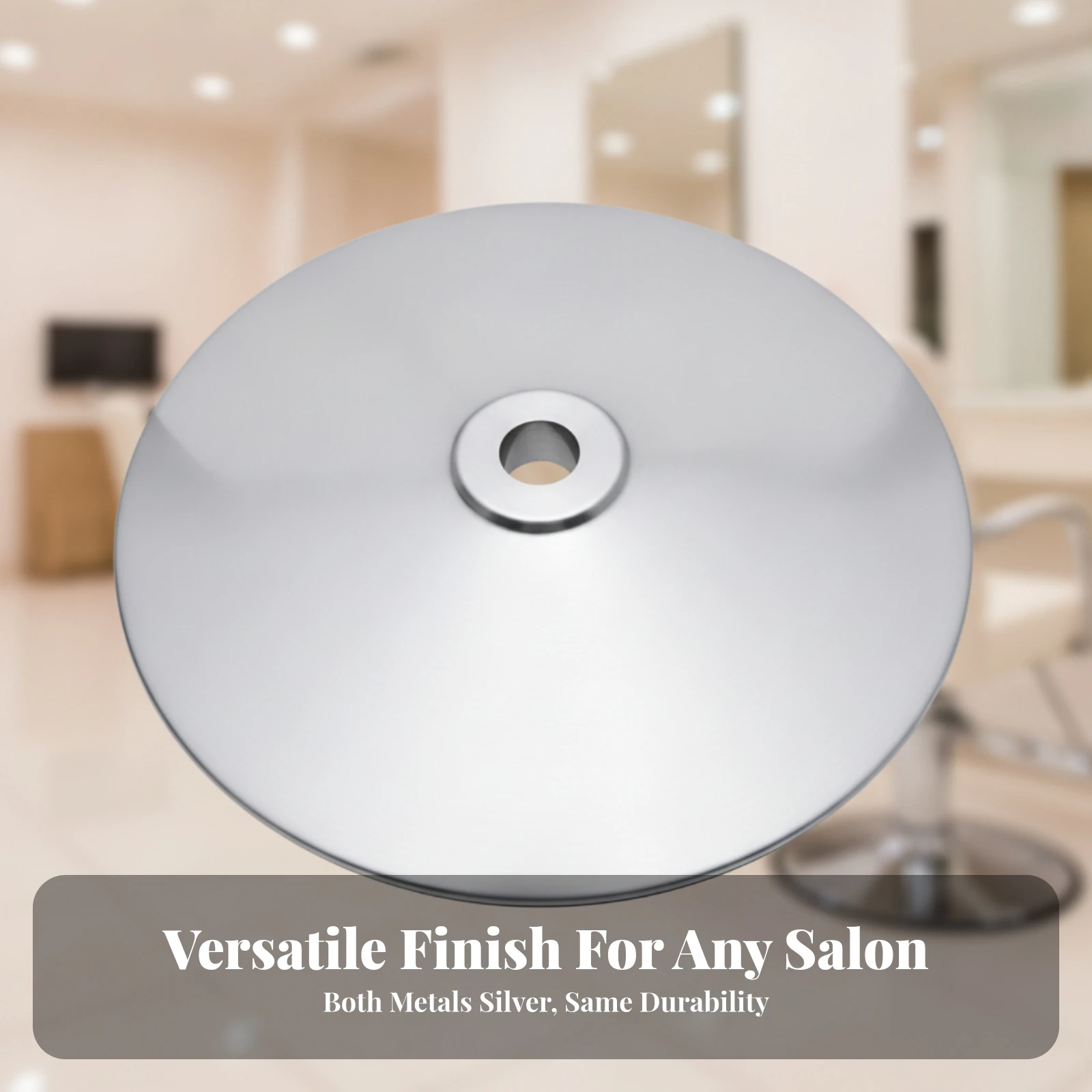 Salon Chair Base Plate Heavy-Duty Barber Chair Base Plate Hardware Long-Lasting Sturdy for Barbers