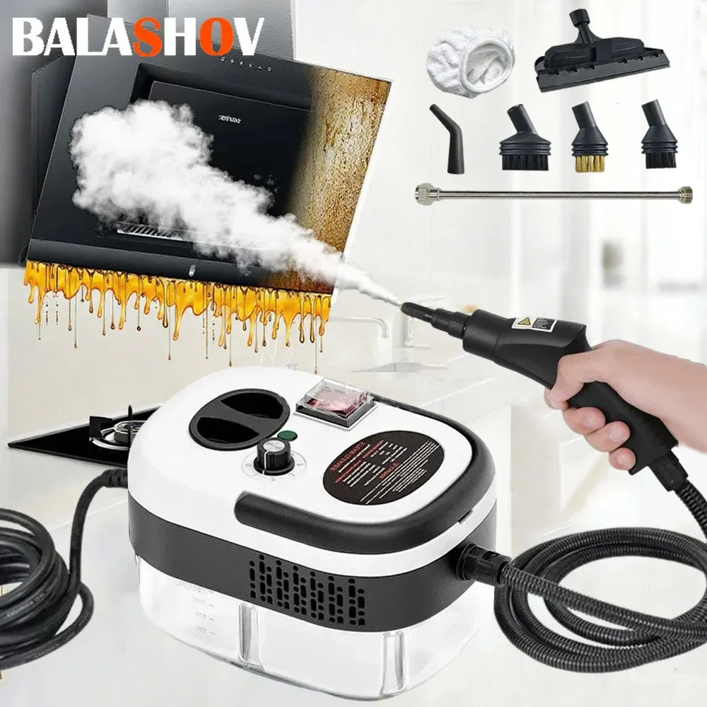 Nettoyeurs à vapeur haute température 2500W et Machine de nettoyage à vapeur portative à pression climatiseur hotte de cuisine nettoyage des sols de voiture