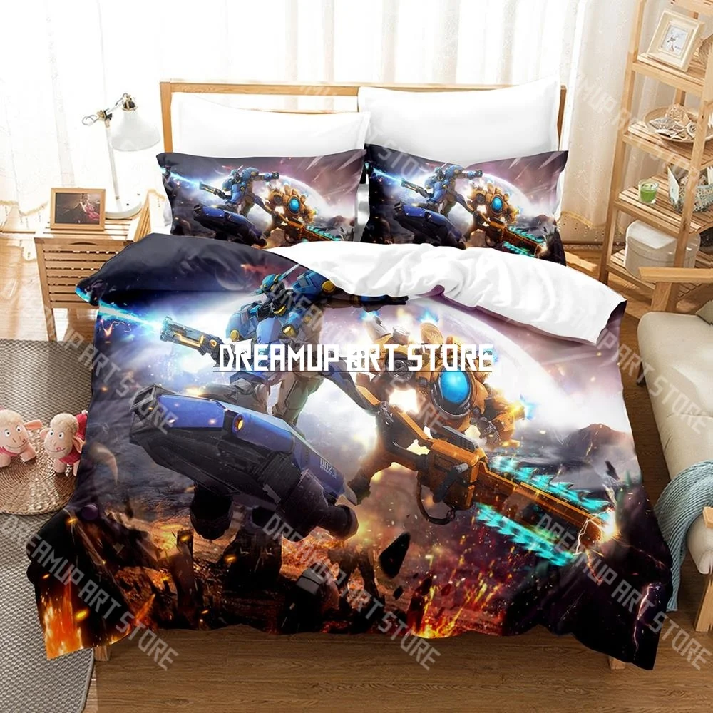 3D Printed Alien Marauder Bedding Set for Boys Girls Duvet Cover Pillowcase Twin Queen King Full Single Double Sizes
