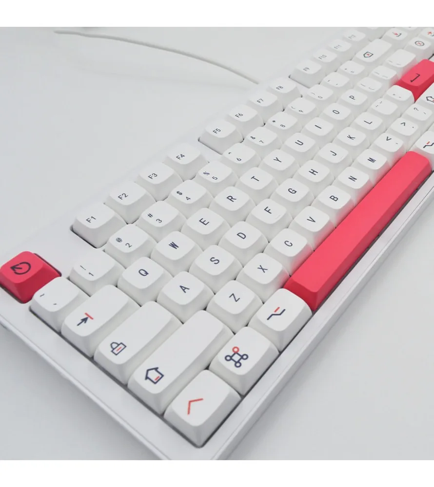 Keycaps Keycaps Taiwan Phonetic Thai Russian Mechanical Keyboard Universal 126 Keys Fendai XDA Hot Sublimation