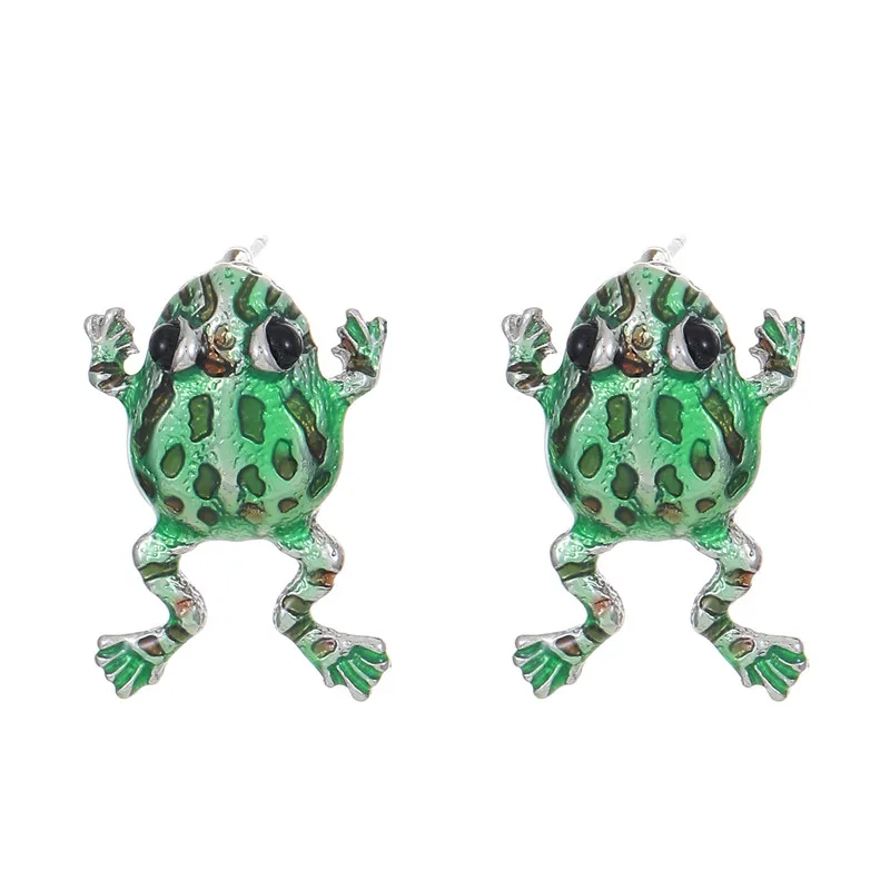 Vintage Creative Frog Earring For Women Men Personality Funny Unique Frog Cute Animal Earring Party Birthday Jewelry Gifts
