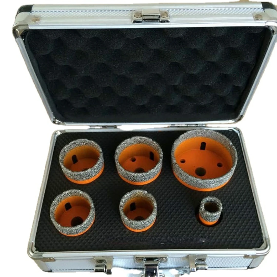 

Professional tiler tools diamond drill bit brazed with set in tool box