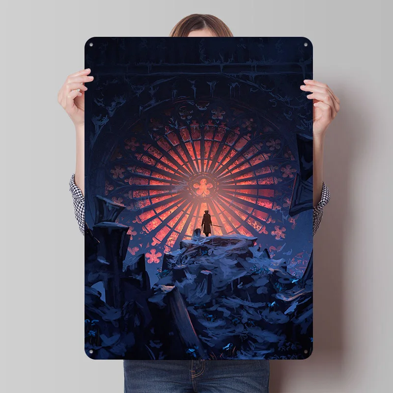 Placa de Metal Ave Maria Personalizada, Arte de Parede Retrô Vintage, Placas de Metal para Decoração de Casa e Acessórios de Bar para Jogos