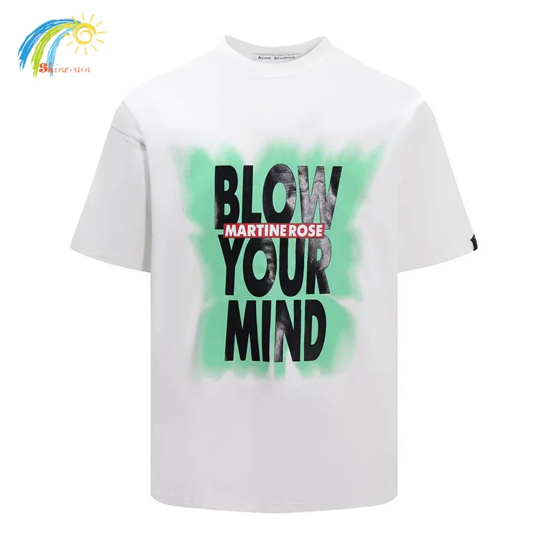 

2025 Summer Style Letters Logo Print MARTINE ROSE T-Shirt Men Women Casual Couple Black White T Shirt High Quality Cotton Tee