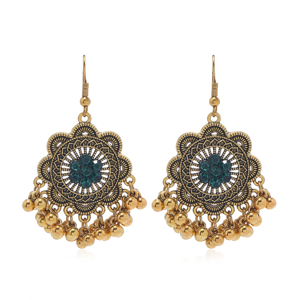 European and American Palace Style Pearl Earrings, Zircon Necklace, Exaggerated Retro Jewelry, Water Drops, European and America