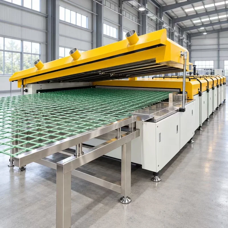 Factory Direct Automatic Fiberglass Mesh Production Machine High Speed Mesh Making Line with PLC Control and 600m/day Capacity