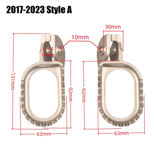 Imagen 2 del producto Nuevo Pedal de motocicleta de acero inoxidable para KTM EXC EXCF 250 300 XC XCF SX SXF 85 125 150 200 350 450 530 2017-2023 2024 2025