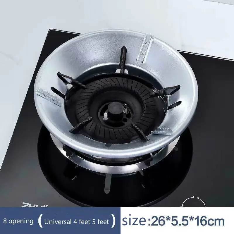 Fireproof Windshield Save Gas Cover Windproof Ring Anti-skid Bracket Thicken Gas Stove Energy-saving Ring