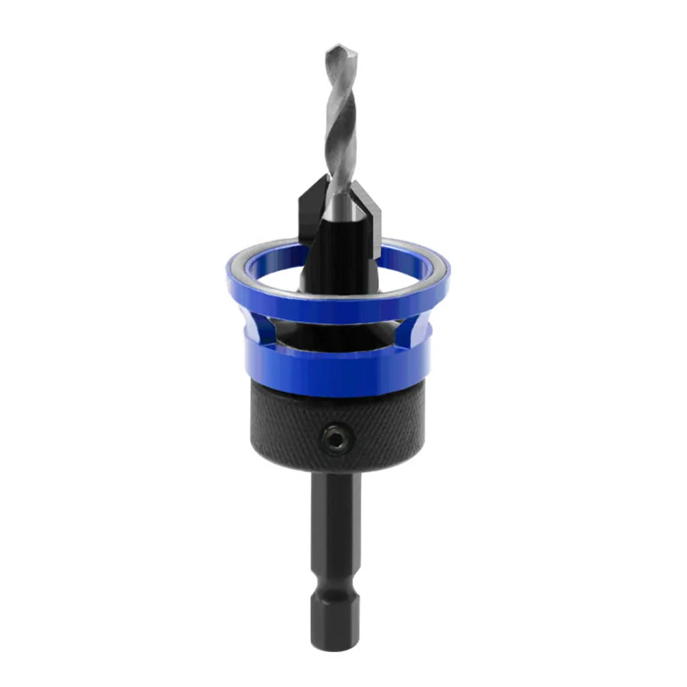 1pc 12.7mm Shank Drill Bit Core Limiter Countersink Drill Router Bit Milling Cutter For Hinge Window Lock Woodworking Tools