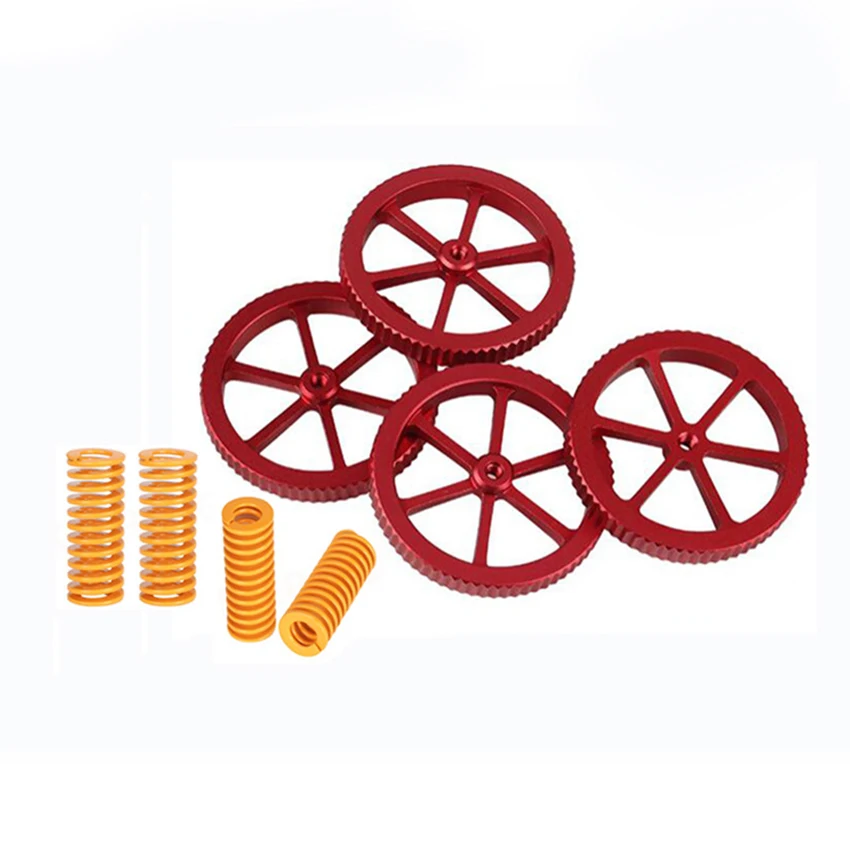 3D Printer Accessoires Blue Teflon Buis Rode Metalen Leveling Hand Moer Plus Lente Pneumatische Joint