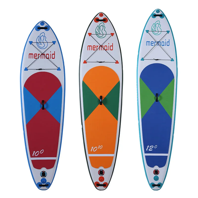 pvc thickened inflatable stand-up paddle board water skiing paddling board pvc water practice surfboard for adults